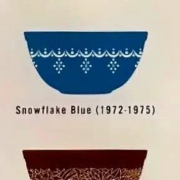 Pyrex Snowflake design lg 2.5 qt casserole dish, with white intact lid. - Picture 12 of 12